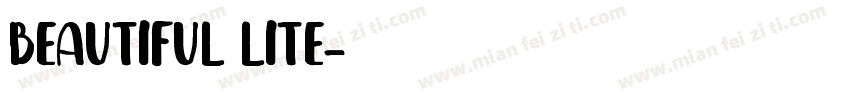 Beautiful Lite字体转换